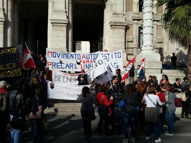 manifestazione 14 novembre a Roma