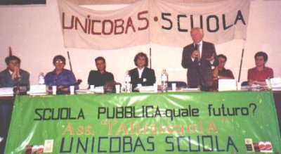29/5/2001 - Sentito intervento del prof. Manacorda per sottolineare l'importanza della funzione della scuola pubblica