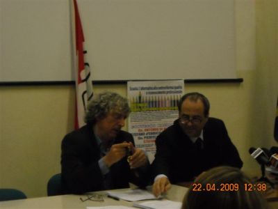 Roma - Conferenza Stampa di Mercoled 22 aprile 2009 - Presentazione Proposte di Legge su Scuola e Diritti Sindacali