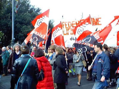 Sciopero del 15 febbraio 2002 contro l'attacco allo Statuto dei Lavoratori e il pessimo progetto di riforma della scuola
